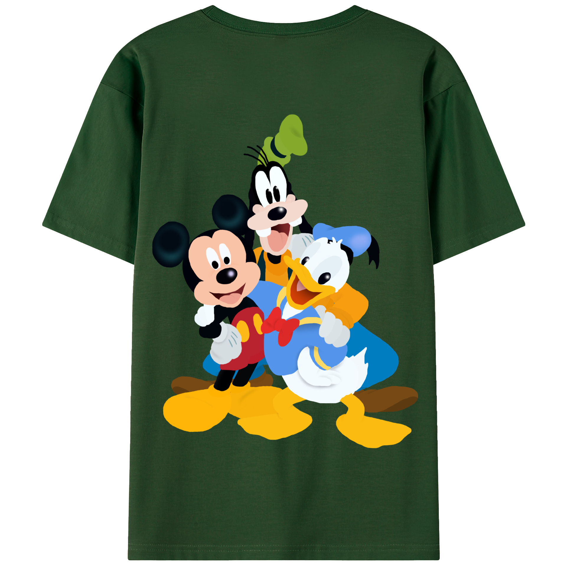 （画像用） ミッキーマウス Mickey Mouse 綿100％半袖Tシャツ（背面プリント）